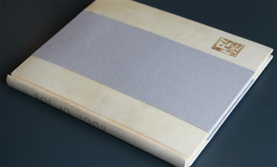 Bible in English - The Book of Job, one of 110, illustrated by Frank Brangwyn, 4to, half vellum gilt, with slip case,